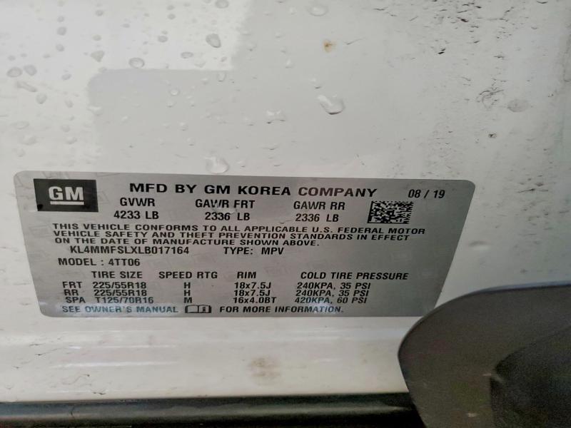 Aukcja sprzedaży 2020 Buick Encore Gx, vin: KL4MMFSLXLB017164, numer aukcji: 51608366