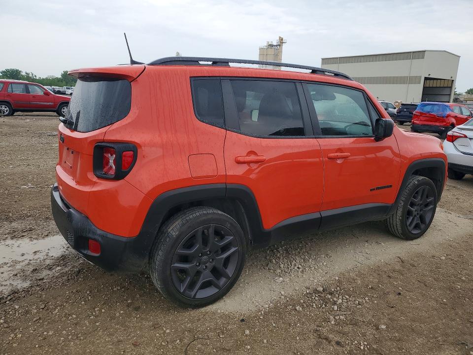 2021 Jeep Renegade მანქანა იყიდება აუქციონზე, vin: ZACNJDBB3MPM68830, აუქციონის ნომერი: 51378606