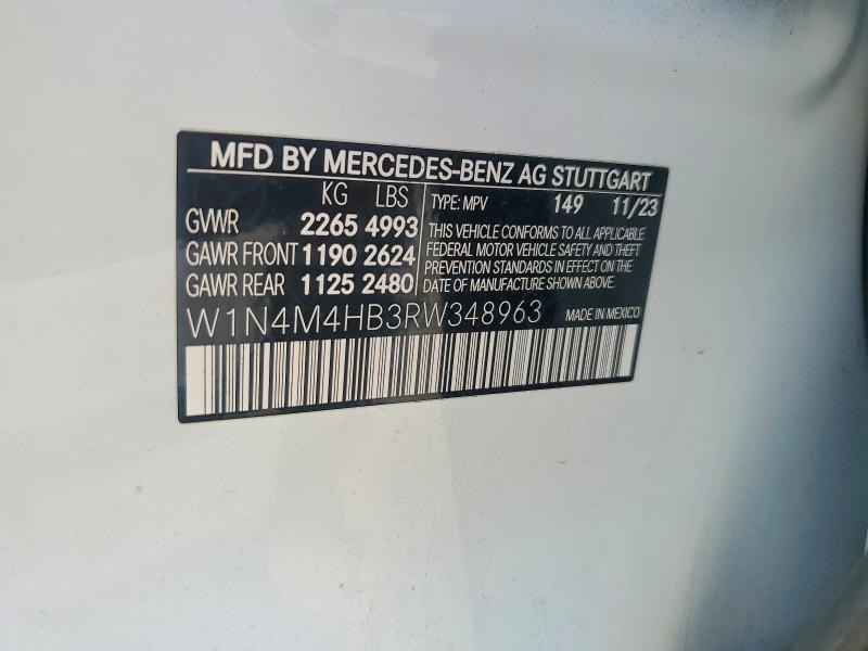 Продажа на аукционе авто 2024 Mercedes-benz Glb, vin: W1N4M4HB3RW348963, номер лота: 52932566
