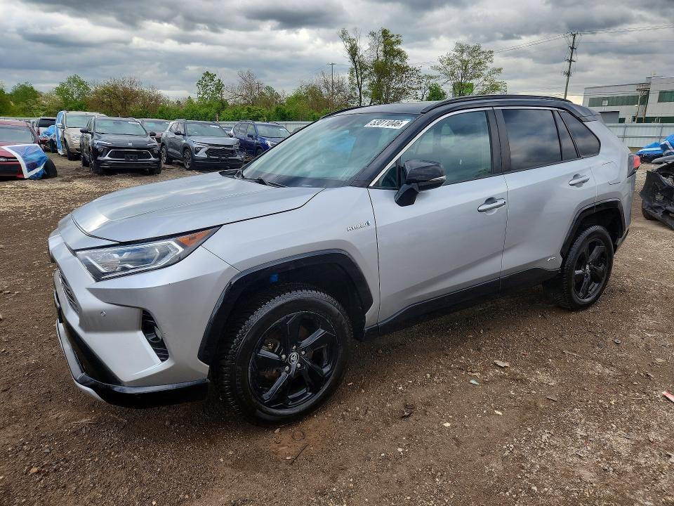 53011046 :رقم المزاد ، 2T3EWRFV3LW067901 vin ، 2020 Toyota Rav4 مزاد بيع
