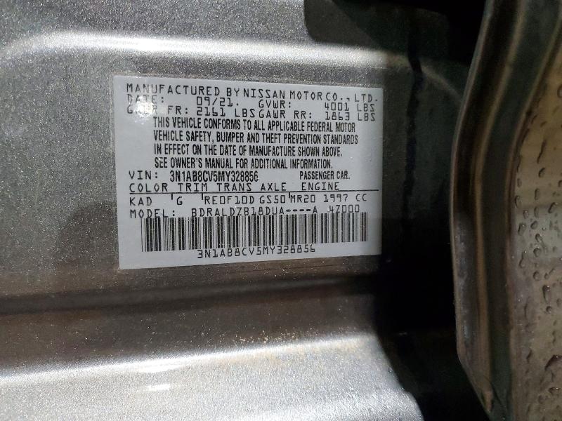 53062476 :رقم المزاد ، 3N1AB8CV5MY328856 vin ، 2021 Nissan Sentra مزاد بيع