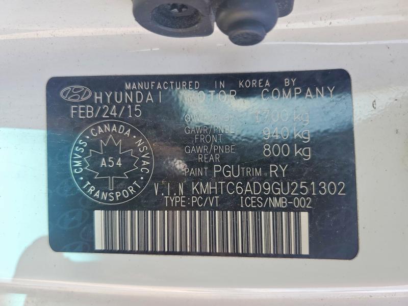 Aukcja sprzedaży 2016 Hyundai Veloster, vin: KMHTC6AD9GU251302, numer aukcji: 52582446
