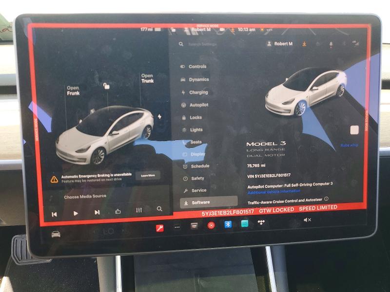 Продаж на аукціоні авто 2020 Tesla Model 3, vin: 5YJ3E1EB2LF801517, номер лоту: 54175876