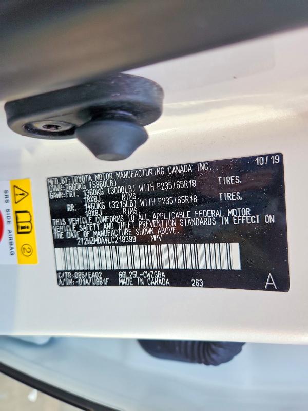 Продажа на аукционе авто 2020 Lexus Rx, vin: 2T2HZMDA4LC218399, номер лота: 53952646