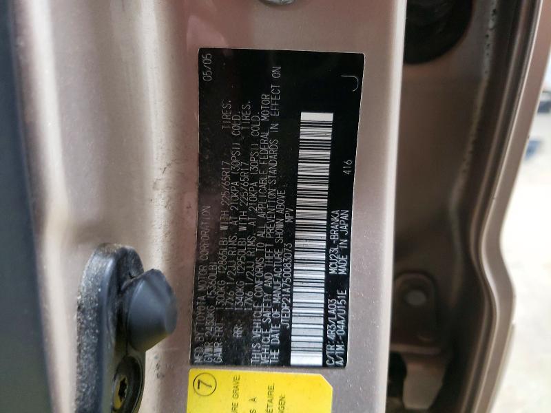 Aukcja sprzedaży 2005 Toyota Highlander, vin: JTEDP21A750083073, numer aukcji: 55046916