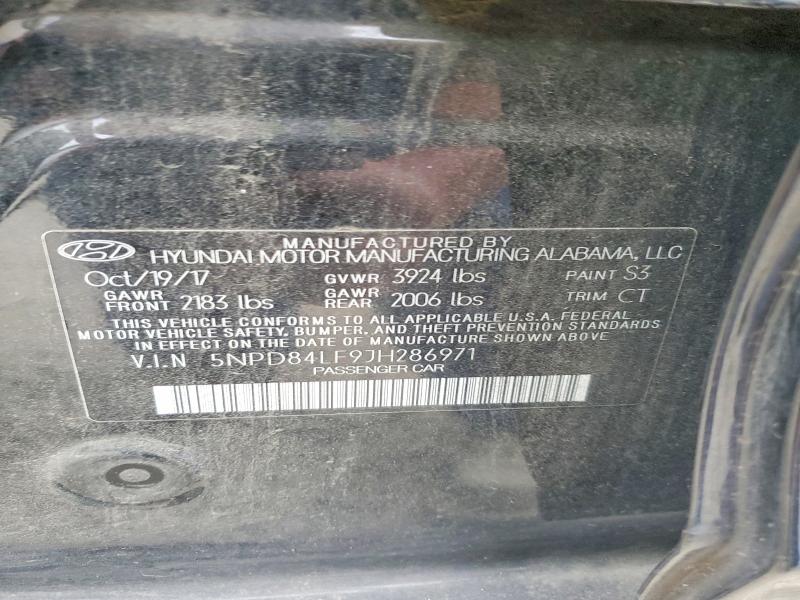 Auction sale of the 2018 Hyundai Elantra, vin: 5NPD84LF9JH286971, lot number: 52695956