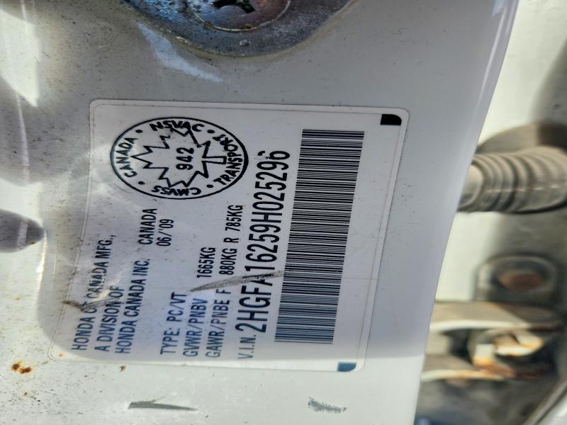 Продаж на аукціоні авто 2009 Honda Civic, vin: 2HGFA16259H025296, номер лоту: 51342366