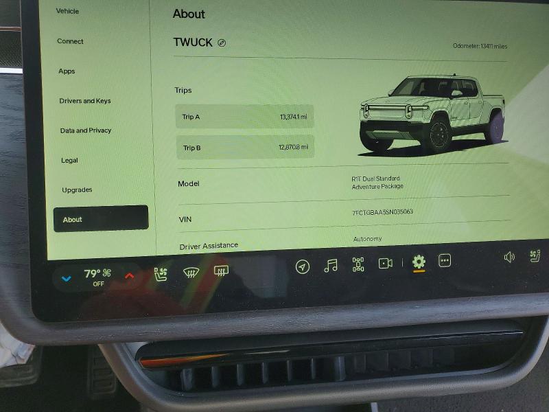 Продаж на аукціоні авто 2025 Rivian R1t, vin: 7FCTGBAA5SN035063, номер лоту: 54437966