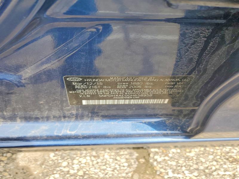 54449576 :رقم المزاد ، 5NPDH4AE0GH658958 vin ، 2016 Hyundai Elantra مزاد بيع