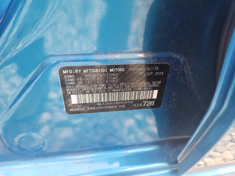 Aukcja sprzedaży 2024 Mitsubishi Mirage, vin: ML32AUHJ0RH028392, numer aukcji: 50896506