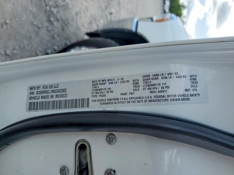 2024 Ram 3500 მანქანა იყიდება აუქციონზე, vin: 3C63RRGL1RG242383, აუქციონის ნომერი: 54621886