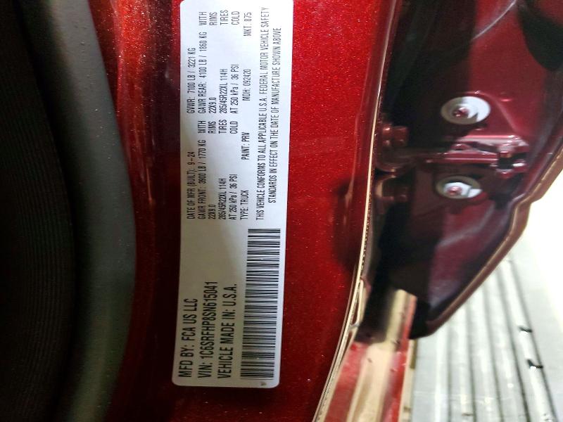 Продажа на аукционе авто 2025 Ram 1500, vin: 1C6SRFHP8SN615041, номер лота: 52835256