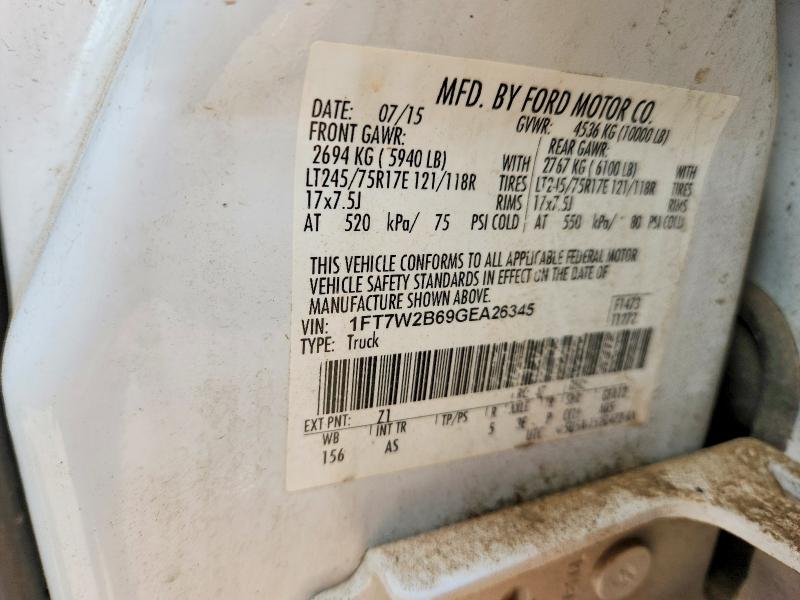 Aukcja sprzedaży 2016 Ford F250, vin: 1FT7W2B69GEA26345, numer aukcji: 51791946