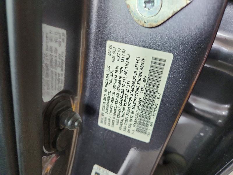 Продажа на аукционе авто 2020 Honda Cr-v, vin: 7FARW1H81LE022427, номер лота: 53041276