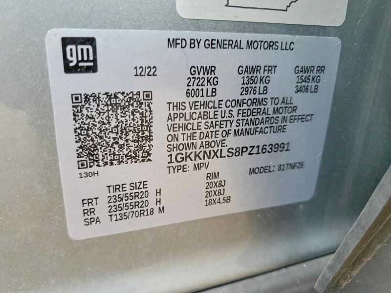 53518776 :رقم المزاد ، 1GKKNXLS8PZ163991 vin ، 2023 Gmc Acadia مزاد بيع