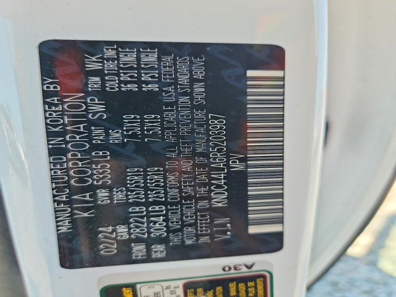Продаж на аукціоні авто 2024 Kia Ev6, vin: KNDC44LA6R5203987, номер лоту: 54313976