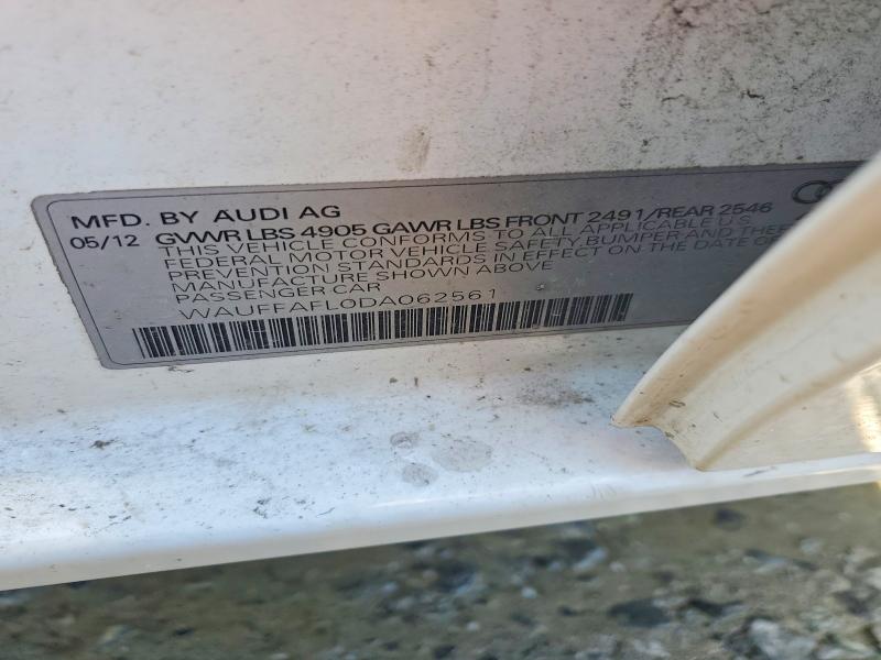 Aukcja sprzedaży 2013 Audi A4, vin: WAUFFAFL0DA062561, numer aukcji: 52704006
