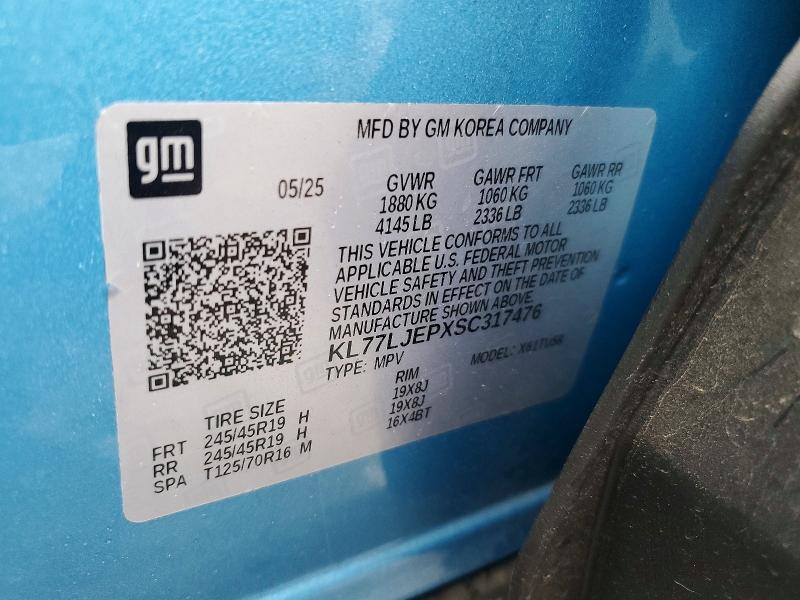 Aukcja sprzedaży 2025 Chevrolet Trax, vin: KL77LJEPXSC317476, numer aukcji: 55112146