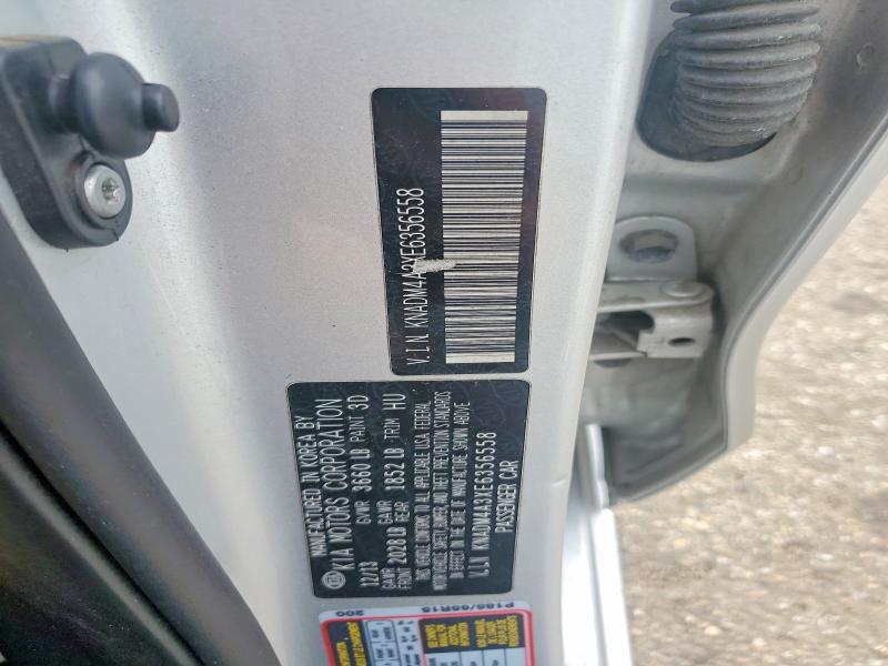 Продажа на аукционе авто 2014 Kia Rio, vin: KNADM4A3XE6356558, номер лота: 54189756