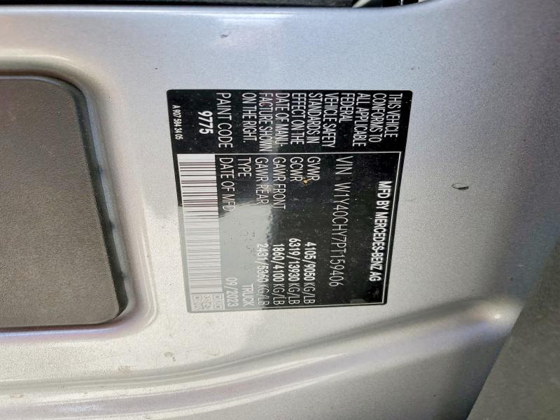 Продаж на аукціоні авто 2023 Mercedes Benz Sprinter, vin: W1Y40CHY7PT159406, номер лоту: 51693656