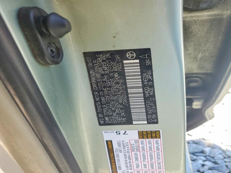 Aukcja sprzedaży 2007 Toyota Prius, vin: JTDKB20U373277817, numer aukcji: 53945286
