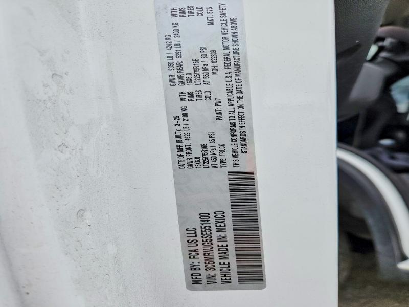 Aukcja sprzedaży 2025 Ram Promaster 3500, vin: 3C6MRVJG5SE551400, numer aukcji: 52897306