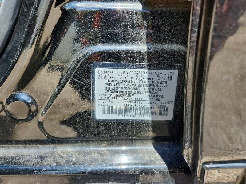 Aukcja sprzedaży 2017 Nissan Sentra, vin: 3N1CB7AP8HY235472, numer aukcji: 52184466
