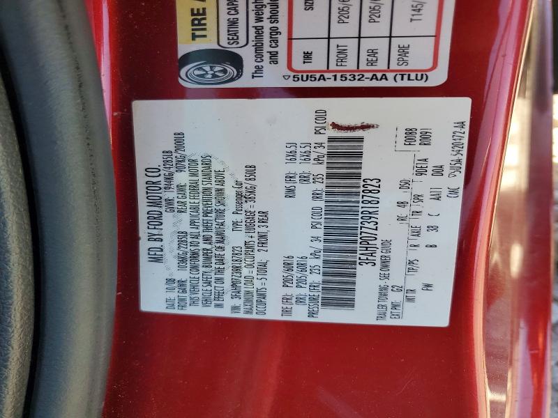Продажа на аукционе авто 2009 Ford Fusion, vin: 3FAHP07Z39R187823, номер лота: 53780266