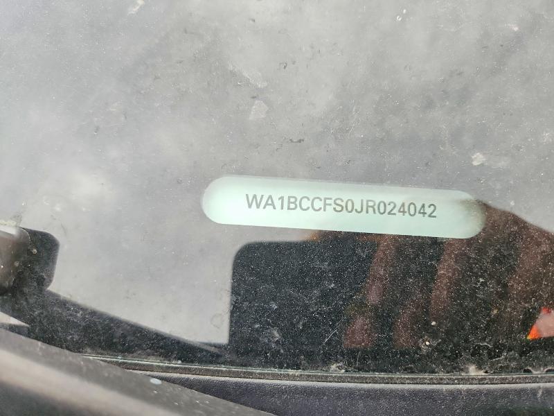 Продажа на аукционе авто 2018 Audi Q3, vin: WA1BCCFS0JR024042, номер лота: 53927166