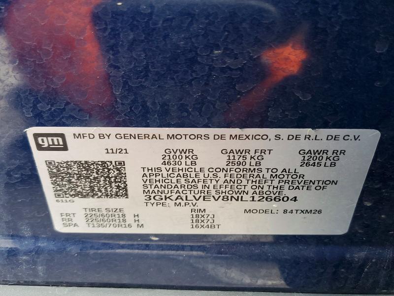 Продаж на аукціоні авто 2022 Gmc Terrain, vin: 3GKALVEV8NL126604, номер лоту: 53831756
