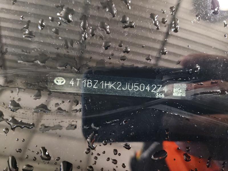 Aukcja sprzedaży 2018 Toyota Camry, vin: 4T1BZ1HK2JU504274, numer aukcji: 51821106