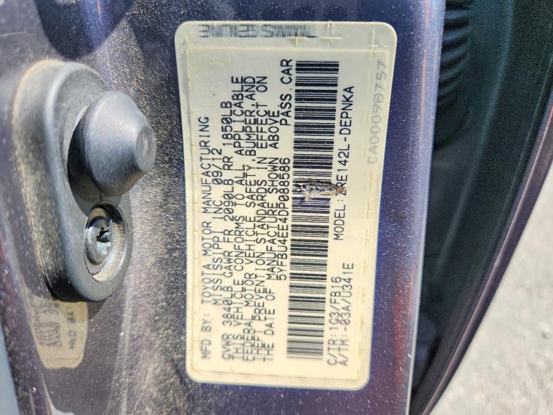 54562176 :رقم المزاد ، 5YFBU4EE4DP088586 vin ، 2013 Toyota Corolla مزاد بيع