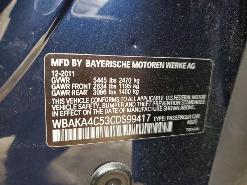 Aukcja sprzedaży 2012 Bmw 740, vin: WBAKA4C53CDS99417, numer aukcji: 51920136