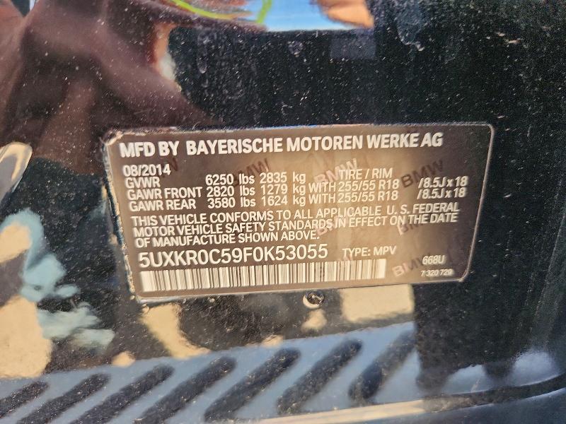 54288036 :رقم المزاد ، 5UXKR0C59F0K53055 vin ، 2015 Bmw X5 مزاد بيع
