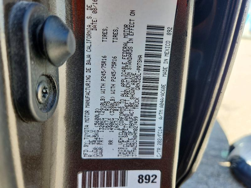 Продажа на аукционе авто 2017 Toyota Tacoma, vin: 3TMAZ5CN8HM027499, номер лота: 53609106