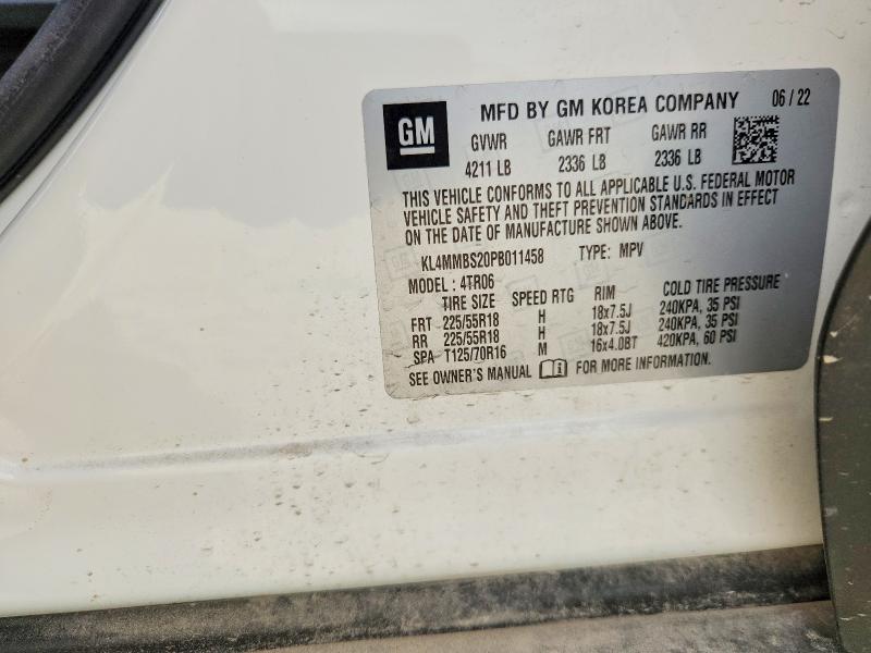 52817906 :رقم المزاد ، KL4MMBS20PB011458 vin ، 2023 Buick Encore Gx مزاد بيع