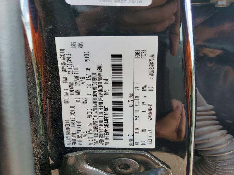 Aukcja sprzedaży 2018 Ford F150, vin: 1FTEW1CB4JFD16197, numer aukcji: 54674746