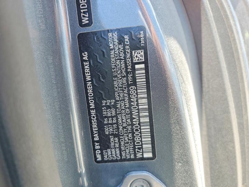 53070966 :رقم المزاد ، WZ1DB0C04MW044689 vin ، 2021 Toyota Gr Supra مزاد بيع