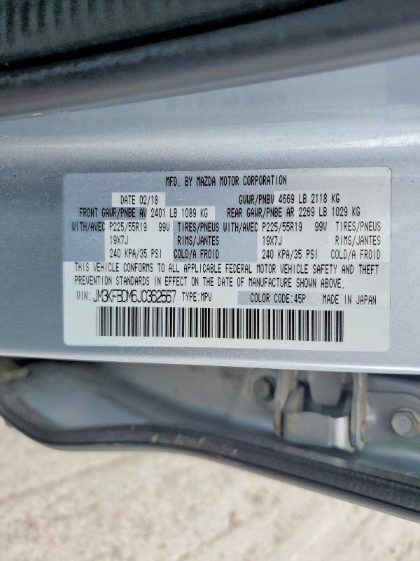 Продаж на аукціоні авто 2018 Mazda Cx-5, vin: JM3KFBDM6J0362567, номер лоту: 53564376