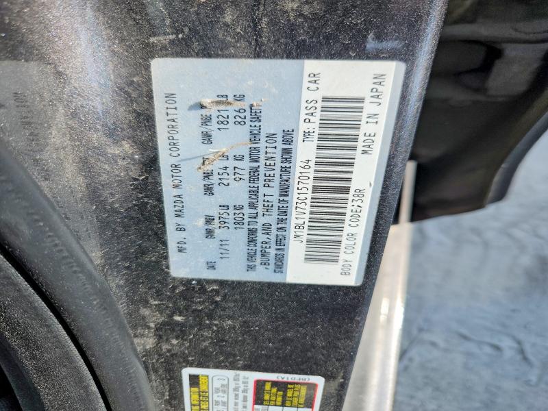 2012 Mazda 3 მანქანა იყიდება აუქციონზე, vin: JM1BL1V73C1570164, აუქციონის ნომერი: 54489916