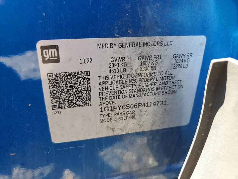 Aukcja sprzedaży 2023 Chevrolet Bolt Euv, vin: 1G1FY6S06P4114731, numer aukcji: 54071416