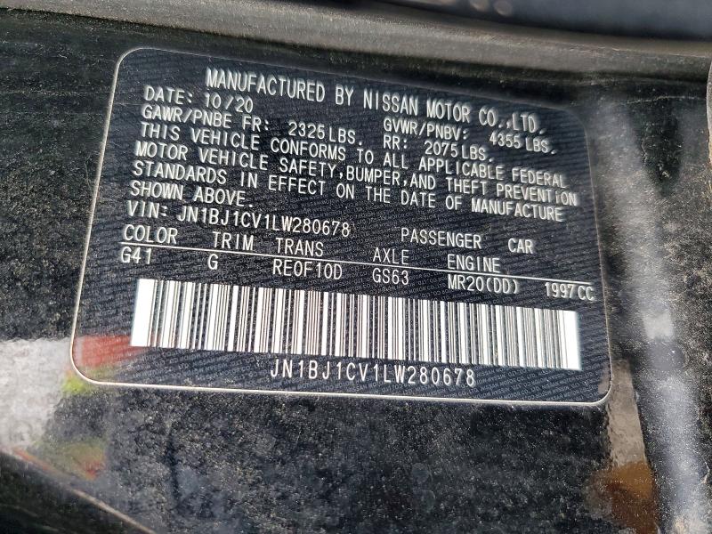Продаж на аукціоні авто 2020 Nissan Rogue Sport, vin: JN1BJ1CV1LW280678, номер лоту: 51824286