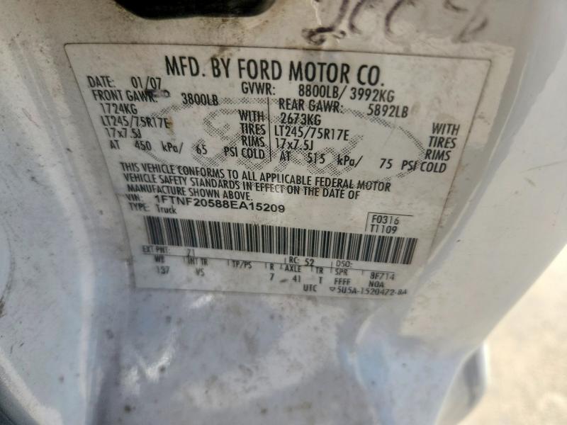 Продажа на аукционе авто 2008 Ford F250, vin: 1FTNF20588EA15209, номер лота: 53658876