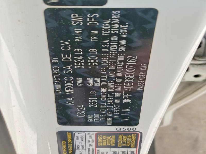 Aukcja sprzedaży 2025 Kia K4, vin: 3KPFT4DE3SE007162, numer aukcji: 52939836