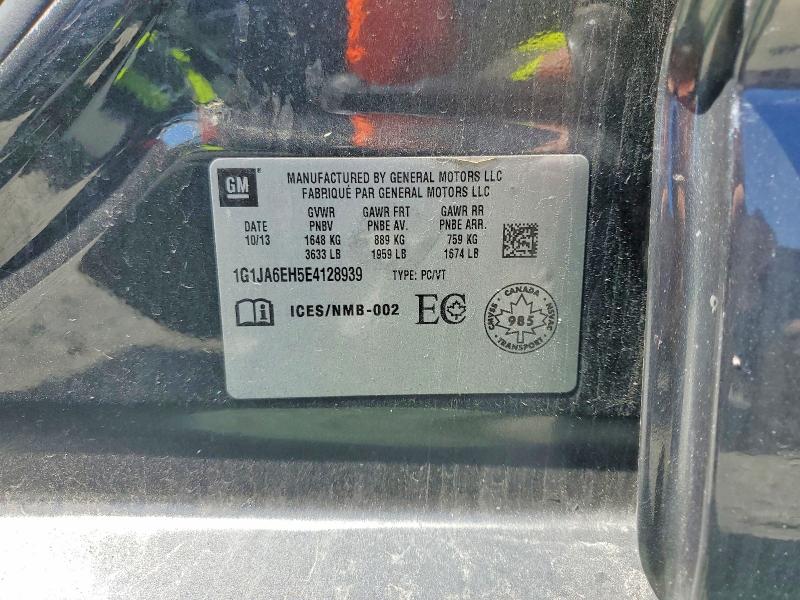 Продаж на аукціоні авто 2014 Chevrolet Sonic, vin: 1G1JA6EH5E4128939, номер лоту: 52299986