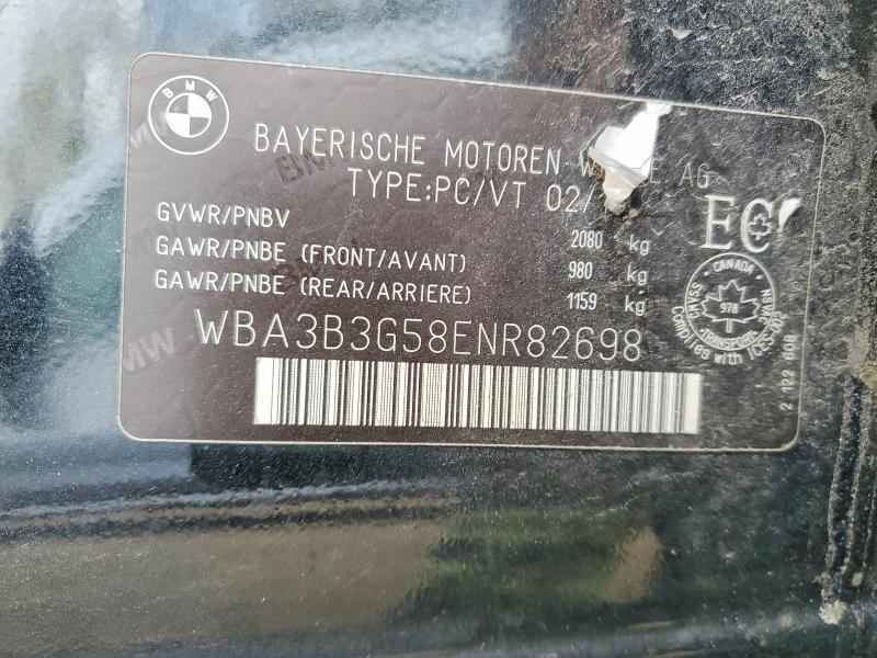 Aukcja sprzedaży 2014 Bmw 328, vin: WBA3B3G58ENR82698, numer aukcji: 52768526
