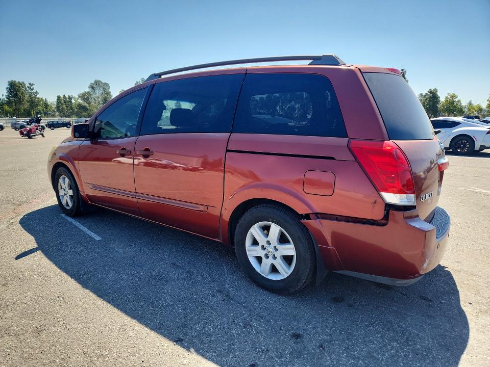 2004 Nissan Quest მანქანა იყიდება აუქციონზე, vin: 5N1BV28U34N344424, აუქციონის ნომერი: 52541306