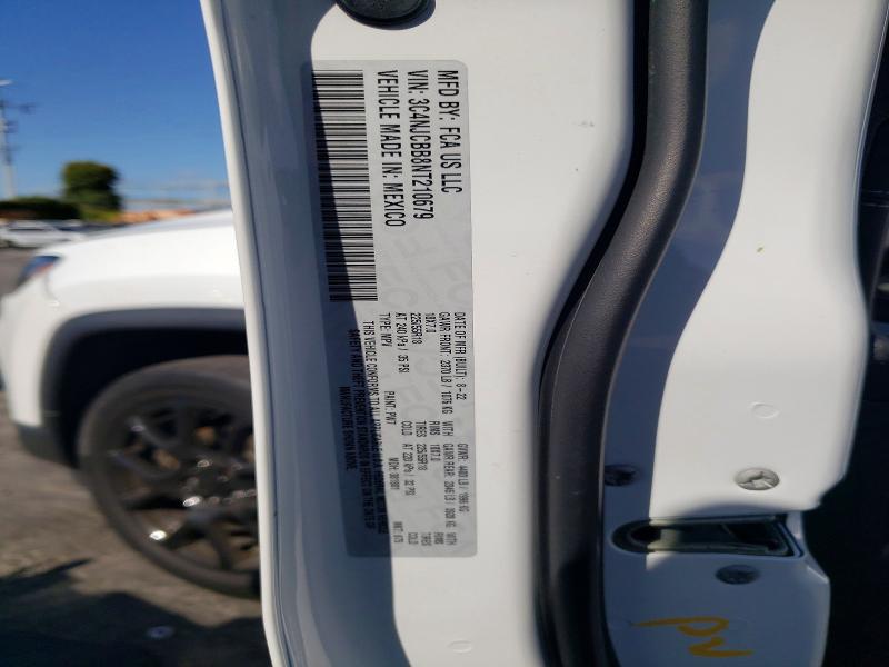 52548016 :رقم المزاد ، 3C4NJCBB8NT210679 vin ، 2022 Jeep Compass مزاد بيع