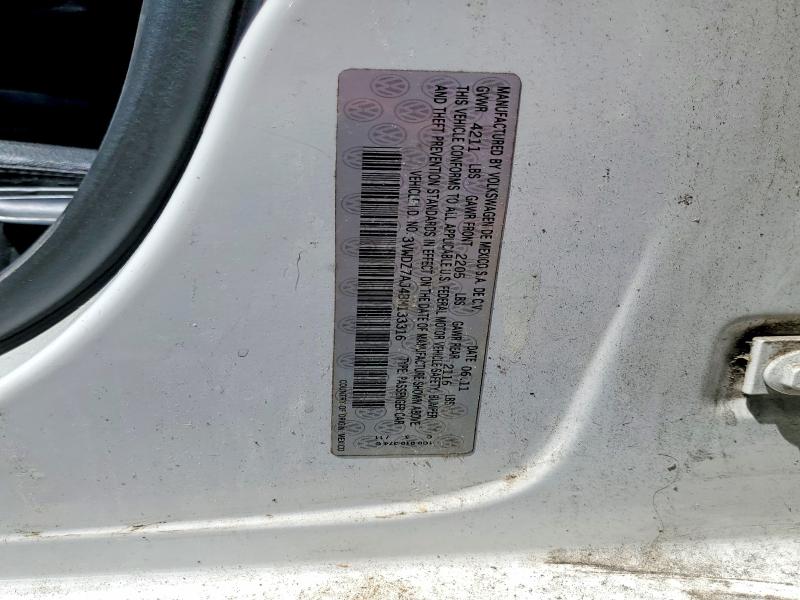 Продаж на аукціоні авто 2011 Volkswagen Jetta, vin: 3VWDZ7AJ4BM133316, номер лоту: 52836886