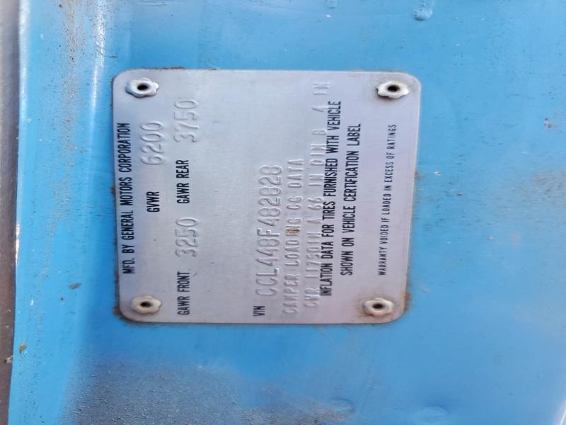 Продаж на аукціоні авто 1978 Chevrolet C10, vin: CCL448F482828, номер лоту: 52575266